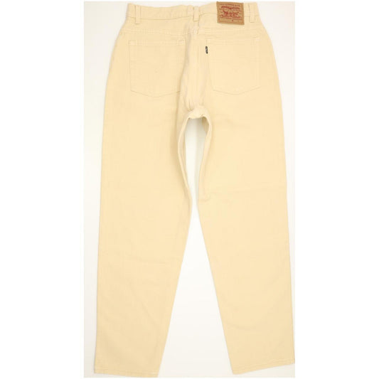 Levi's 550 Made in USA Beige Tapered Relaxed Mom Jeans High Waisted W34 L30