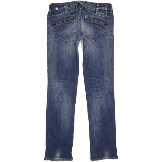 G-Star Corvet Women Blue Straight Slim Stretch Jeans W31 L32