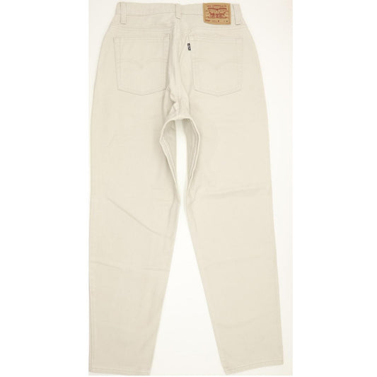 Levi's 550 Made in USA Beige Tapered Relaxed Mom Jeans High Waisted W32 L31