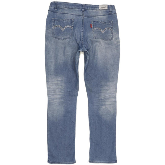Levi's Kids Women Blue Straight Regular Stretch Jeans W28 L27