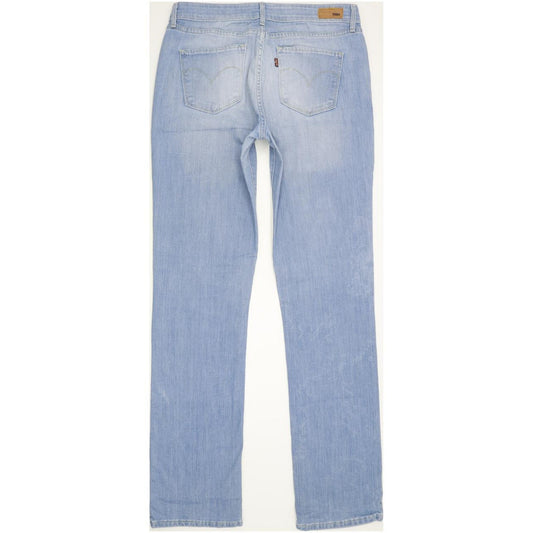 Levi's Women Blue Straight Slim Stretch Jeans W30 L34