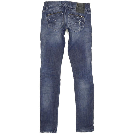 G-Star Women Blue Skinny Slim Jeans W28 L34
