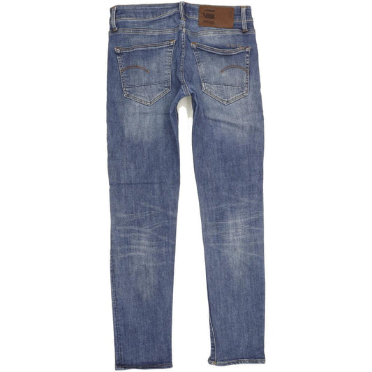 G-Star 3301 Men Blue Straight Slim Stretch Jeans W29 L29