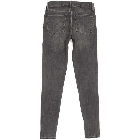 Levi's 710 Super Women Charcoal Skinny Slim Stretch Jeans W26 L28