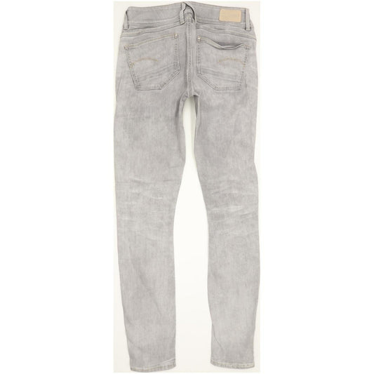 G-Star Lynn Mid Women Grey Skinny Slim Stretch Jeans W28 L31
