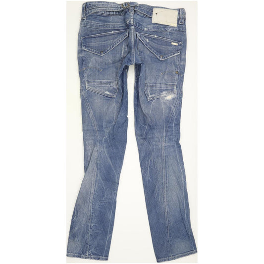 G-Star Exper Women Blue Tapered Slim Jeans W27 L32