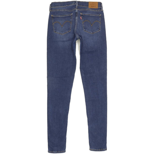 Levi's 710 Super Women Blue Skinny Slim Stretch Jeans W27 L29