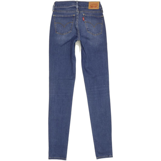 Levi's 710 Super Women Blue Skinny Slim Stretch Jeans W25 L29