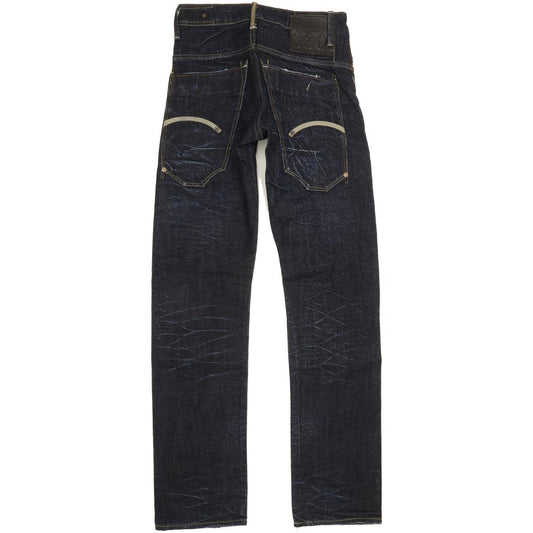 G-Star Structor Men Navy Straight Slim Jeans W26 L30