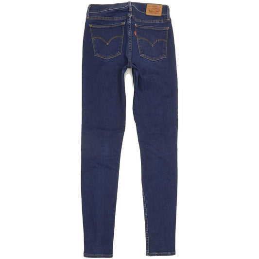 Levi's 710 Super Women Blue Skinny Slim Stretch Jeans W27 L30