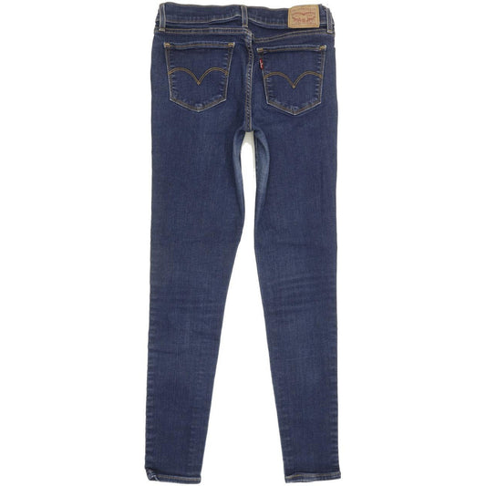 Levi's 710 Super Women Blue Skinny Slim Stretch Jeans W30 L28