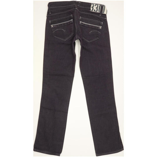 G-Star Saville Women Blue Straight Slim Stretch Jeans W26 L29