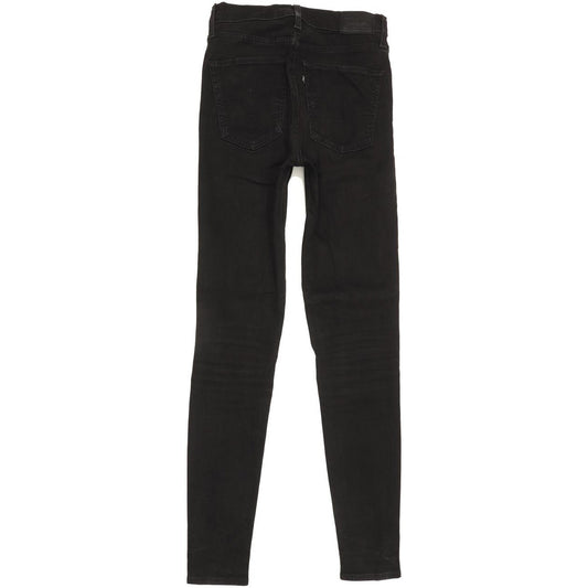 Levi's Mile Women Black Skinny Slim Stretch Jeans W27 L31
