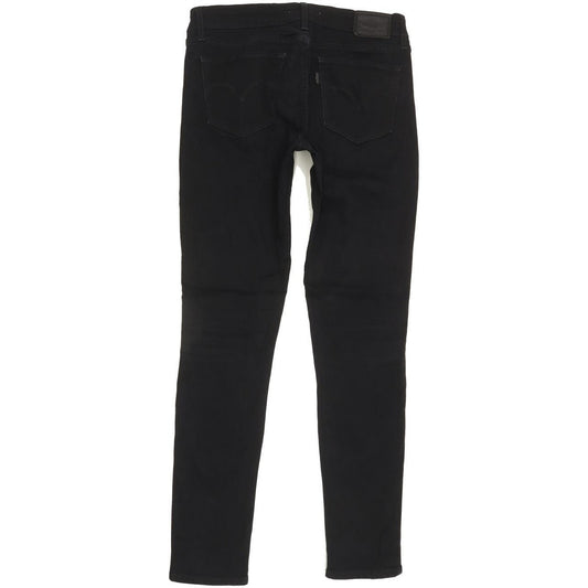 Levi's 711 Women Black Skinny Slim Stretch Jeans W27 L28