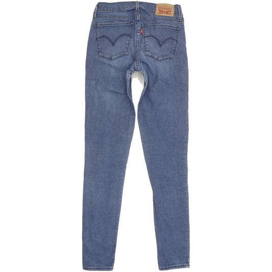 Levi's 710 Super Women Blue Skinny Slim Stretch Jeans W24 L29