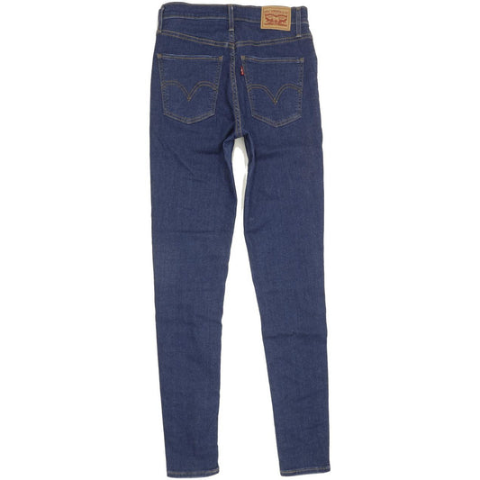 Levi's Mile Blue Skinny Slim Stretch Jeans High Waisted W28 L32