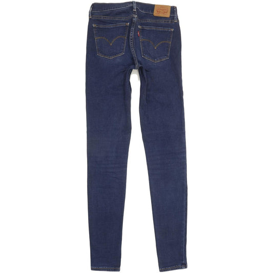 Levi's 710 Super Women Blue Skinny Slim Stretch Jeans W27 L32