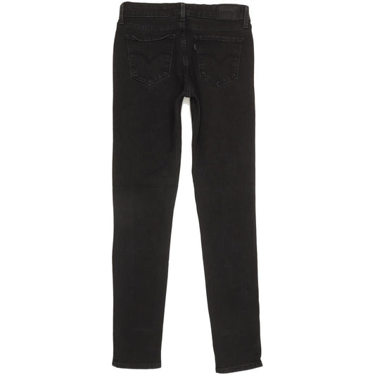 Levi's 711 Women Black Skinny Slim Jeans W28 L30