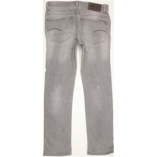 G-Star 3301 Men Grey Straight Loose Stretch Jeans W32 L31