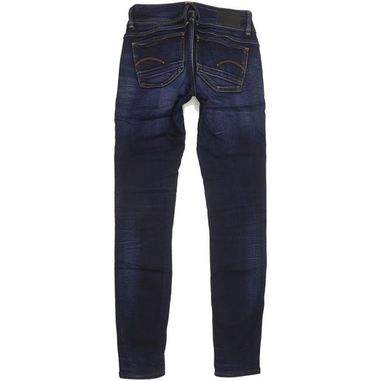 G-Star Lynn Women Blue Skinny Slim Stretch Jeans W25 L30