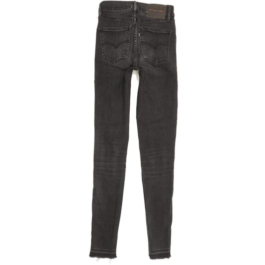 Levi's Line 8 Women Charcoal Skinny Slim Stretch Jeans W23 L30