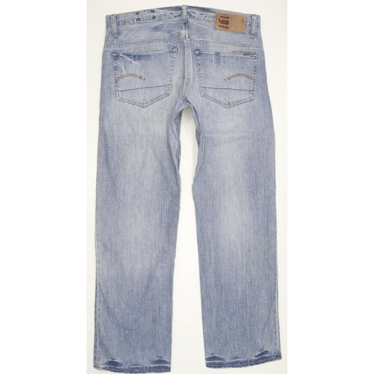 G-Star Men Blue Straight Regular Jeans W34 L31