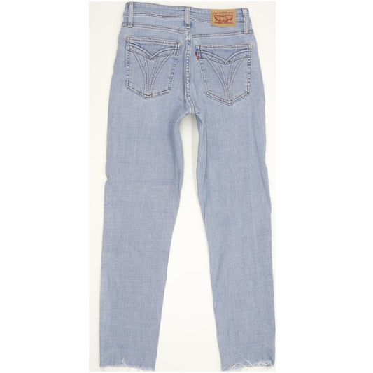Levi's 721 Women Blue Skinny Slim Stretch Jeans W28 L26