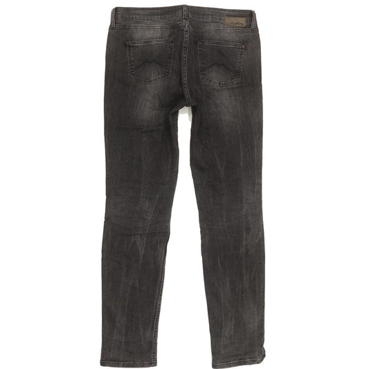 Mustang Jasmin Women Charcoal Straight Slim Stretch Jeans W31 L32