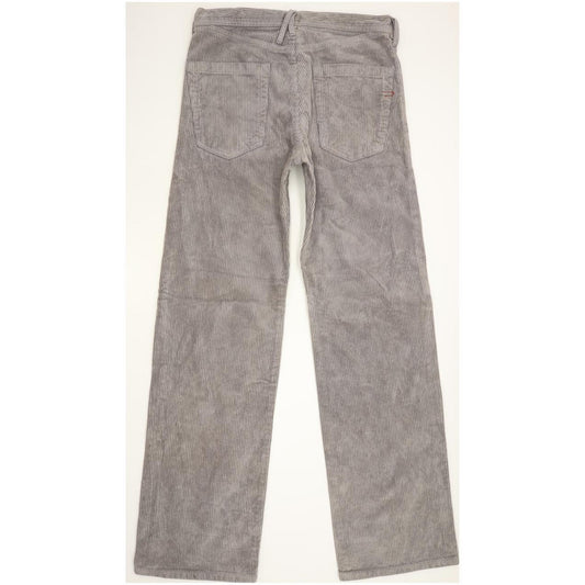 Diesel Men Grey Straight Regular Trousers W27 L30
