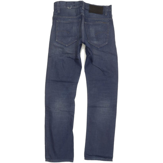 G-Star 3301 Men Blue Straight Slim Jeans W30 L31
