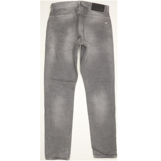 G-Star 3301 Men Grey Tapered Slim Jeans W34 L33