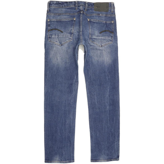 G-Star Revend Men Blue Straight Slim Stretch Jeans W32 L30