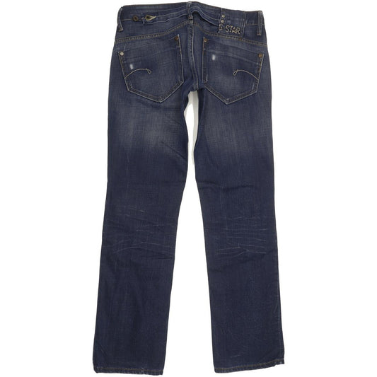 G-Star Women Blue Straight Slim Jeans W30 L32