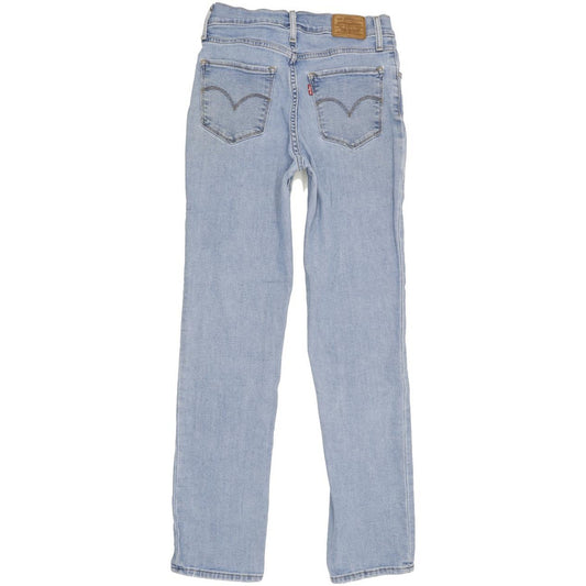 Levi's Women Blue Straight Slim Stretch Jeans W24 L28