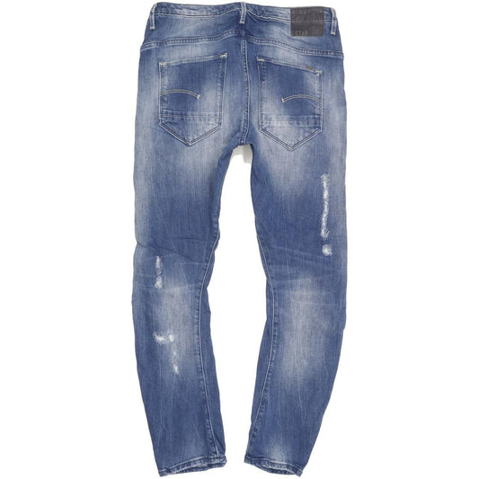 G-Star Women Blue Tapered Loose Boyfriend Stretch Jeans W28 L29