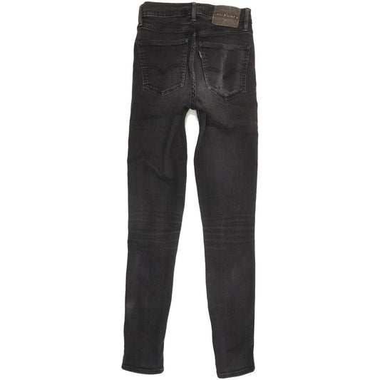 Levi's Line 8 Women Black Skinny Slim Stretch Jeans W24 L30