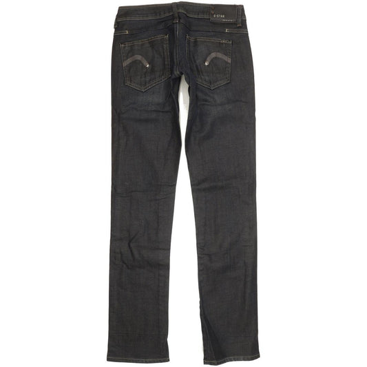 G-Star New Reese Women Navy Straight Slim Stretch Jeans W28 L33