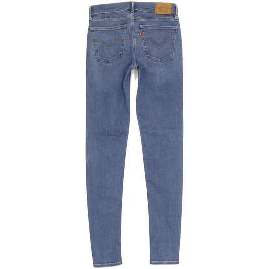 Levi's 710 Super Women Blue Skinny Slim Stretch Jeans W27 L30