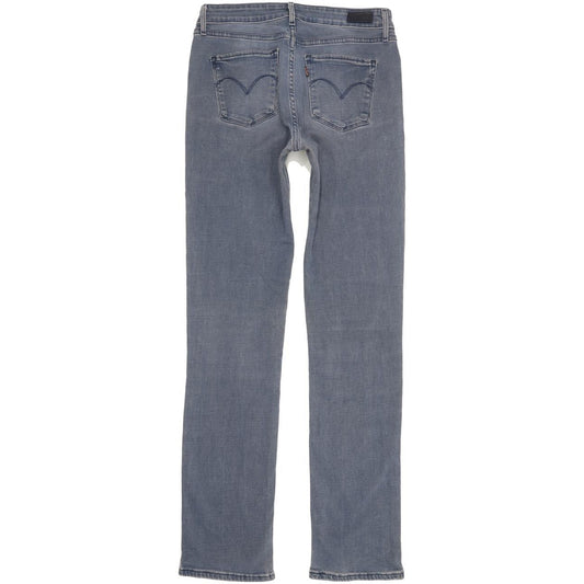 Levi's Demi Curve Women Blue Straight Slim Stretch Jeans W29 L33
