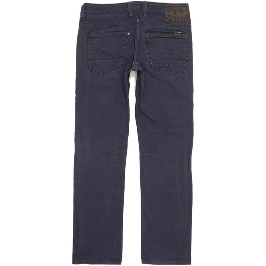 G-Star Attacc Low Men Navy Straight Slim Stretch Jeans W33 L31