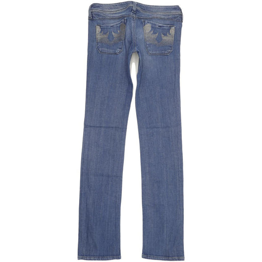 Diesel Lowky 008IG Women Blue Straight Slim Stretch Jeans W28 L34