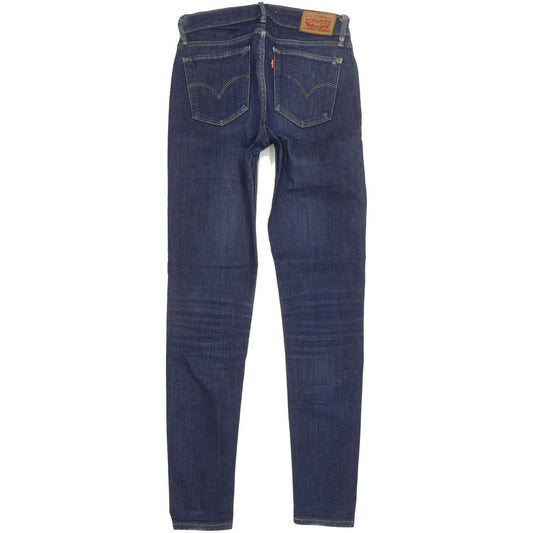 Levi's 710 Super Women Blue Skinny Slim Stretch Jeans W27 L29