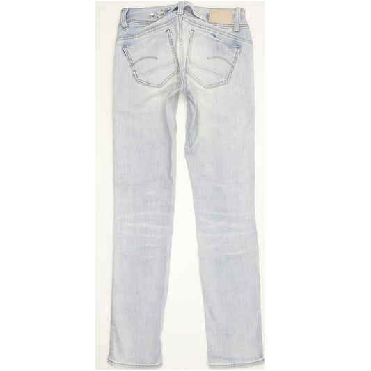 G-Star Midge Saddle Women Blue Straight Slim Stretch Jeans W26 L30