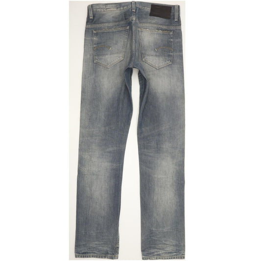 G-Star 3301 Men Blue Straight Slim Jeans W31 L33