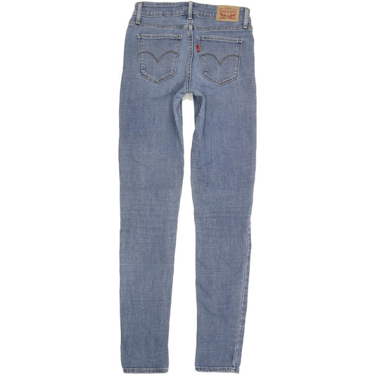 Levi's 711 Women Blue Skinny Slim Stretch Jeans W27 L32