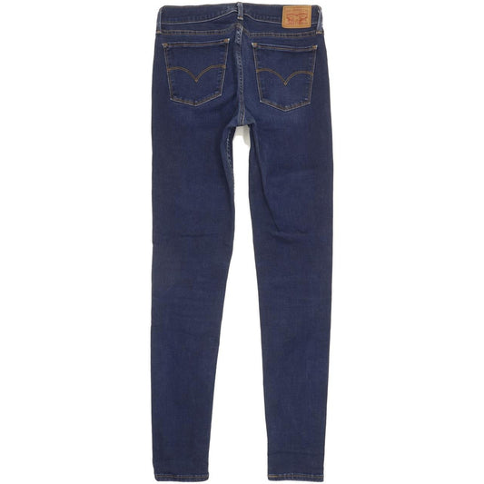 Levi's 710 Super Women Blue Skinny Slim Stretch Jeans W29 L31