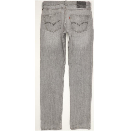 Levi's 511 Men Grey Straight Slim Stretch Jeans W32 L33
