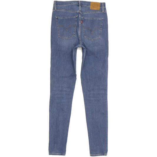 Levi's Mile Blue Skinny Slim Stretch Jeans High Waisted W28 L30