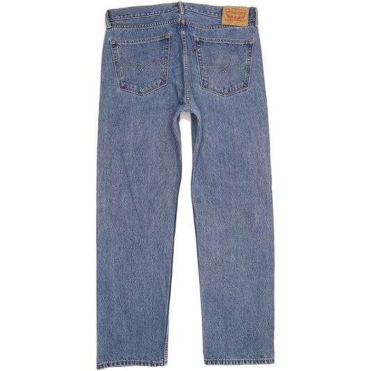Levi's 505 Men Blue Straight Slim Jeans W36 L32
