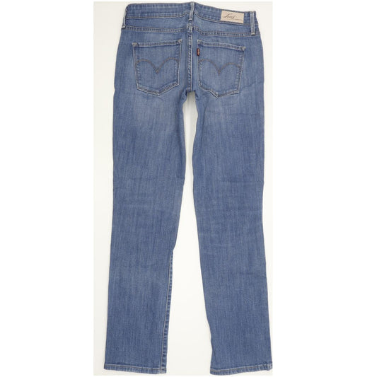 Levi's Demi Curve Women Blue Straight Slim Stretch Jeans W26 L29